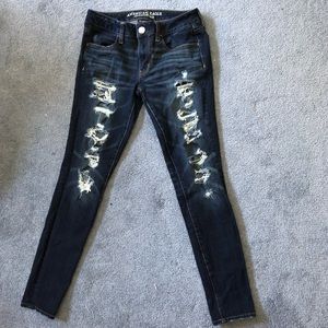 Ripped American Eagle Jeggings